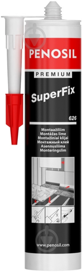 Клей монтажный PENOSIL Super Fix белый 310 мл - фото 1