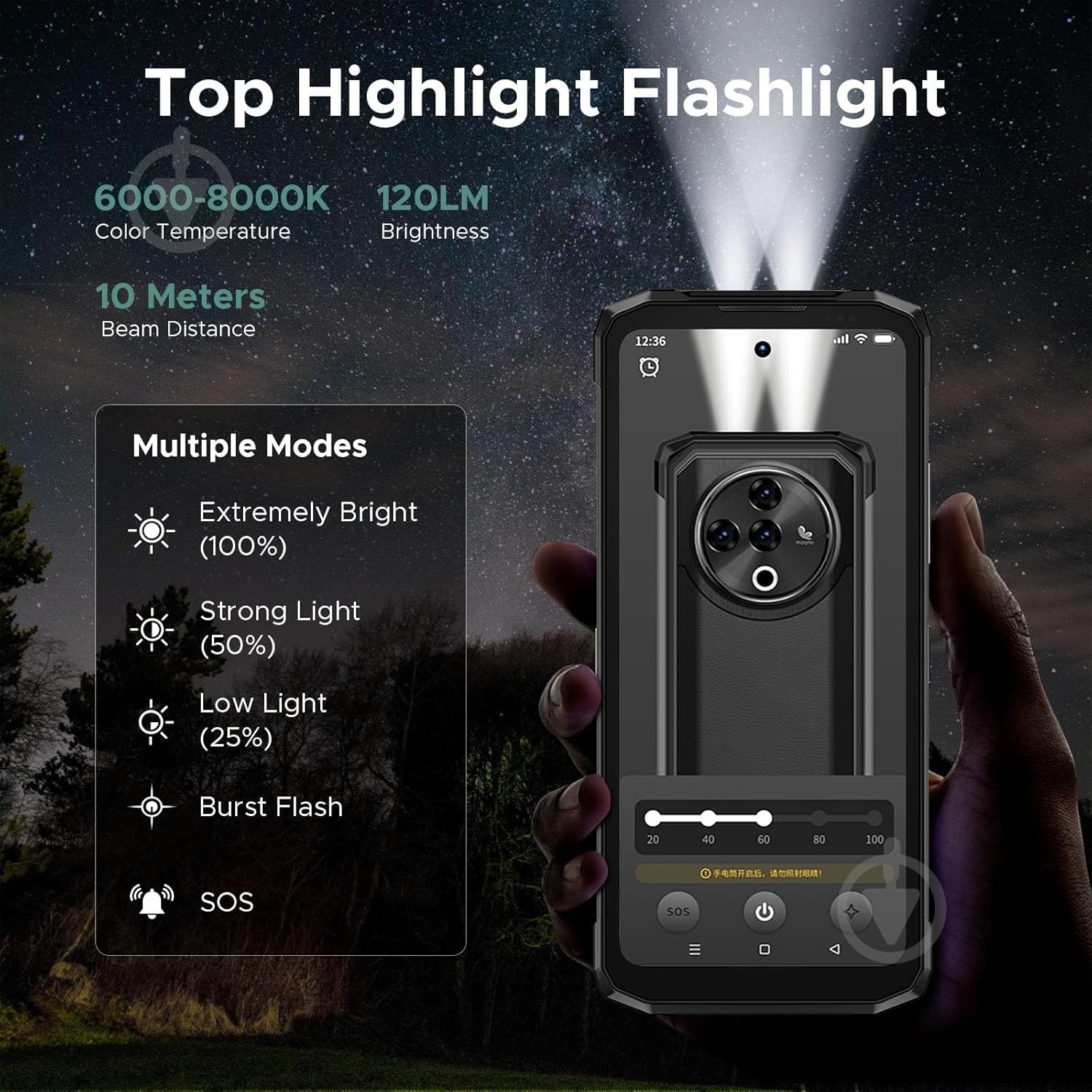 Смартфон Doogee 8/256GB black (Fire_6_Power_8_256_BK) - фото 10