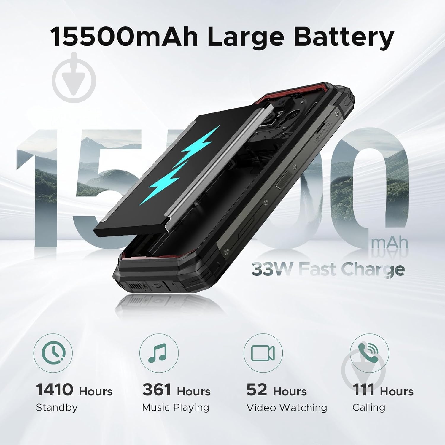 Смартфон Doogee 8/256GB black (Fire_6_Power_8_256_BK) - фото 8