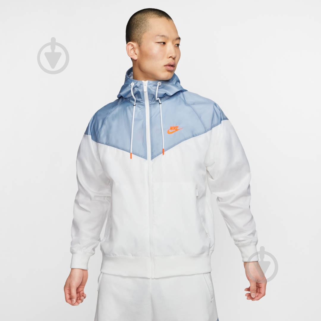 Ветровка мужская демисезонная Nike M NSW HE WR JKT HD AR2191-105 р.XL белая - фото 4