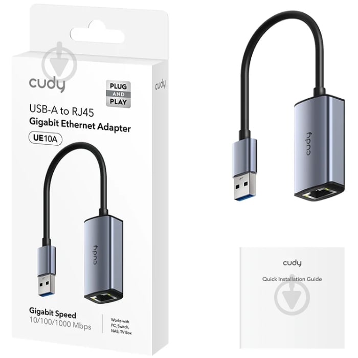 Переходник Cudy 0,15 м grey/black (UE10A) - фото 2 Переходник Cudy 0,15 м grey/black (UE10A) - фото 2