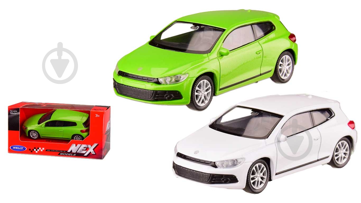 Автомодель Welly 1:43 VOLKSWAGEN SCIROCCO в ассортименте 44027CW - фото 1