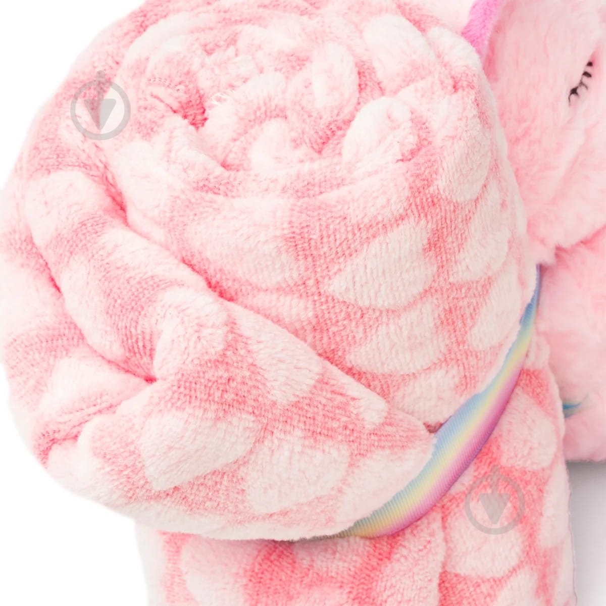 Плед Perletti Toys Lily Unicorn з м'якою іграшкою 80x120 см рожевий - фото 6