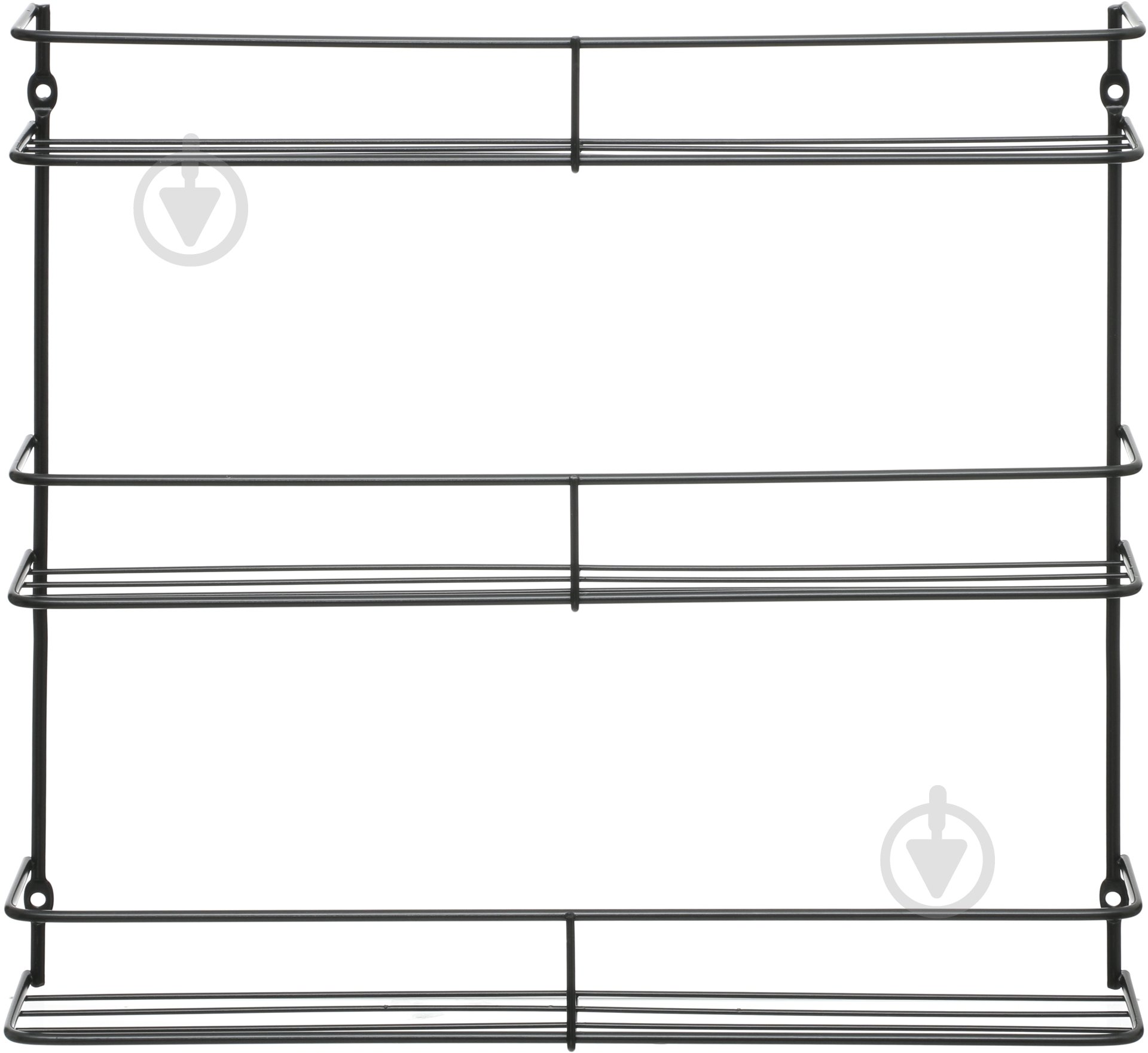 Полка DC для специй 390x50x350 мм навесная черная - фото 1