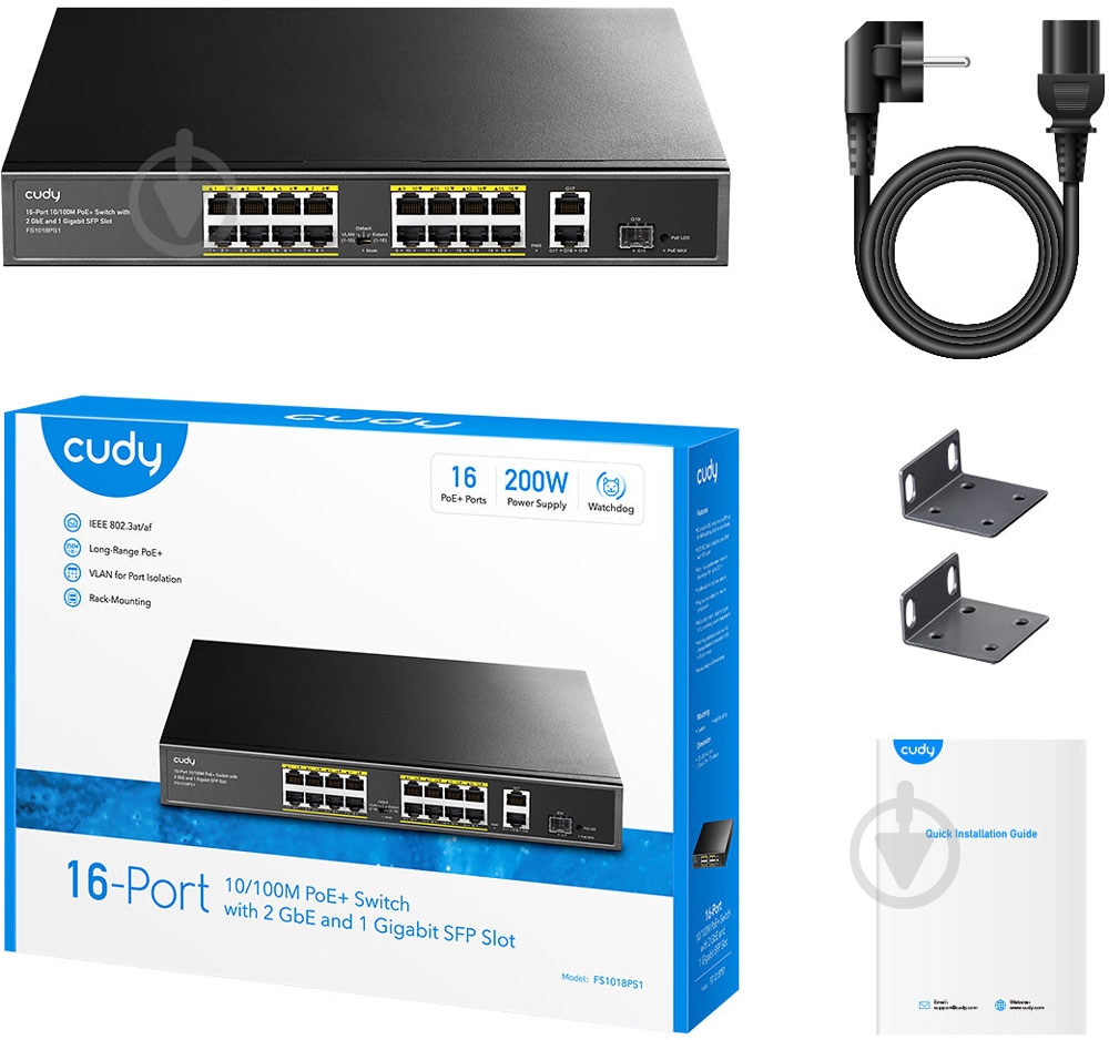 Коммутатор Cudy FS1018PS1 - фото 4