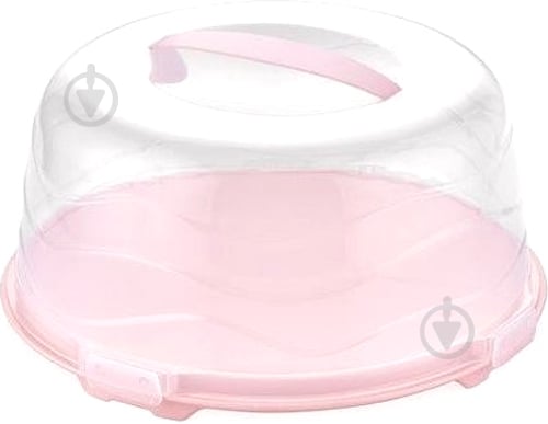 Тортовница Bager з кришкою 33х16 см Pink - фото 1