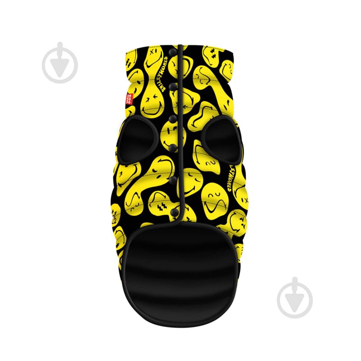 Куртка Waudog рисунок "Смайлы на черном" S35 В 47-50 см С 30-33 см - фото 1 Куртка Waudog рисунок "Смайлы на черном" S35 В 47-50 см С 30-33 см - фото 1