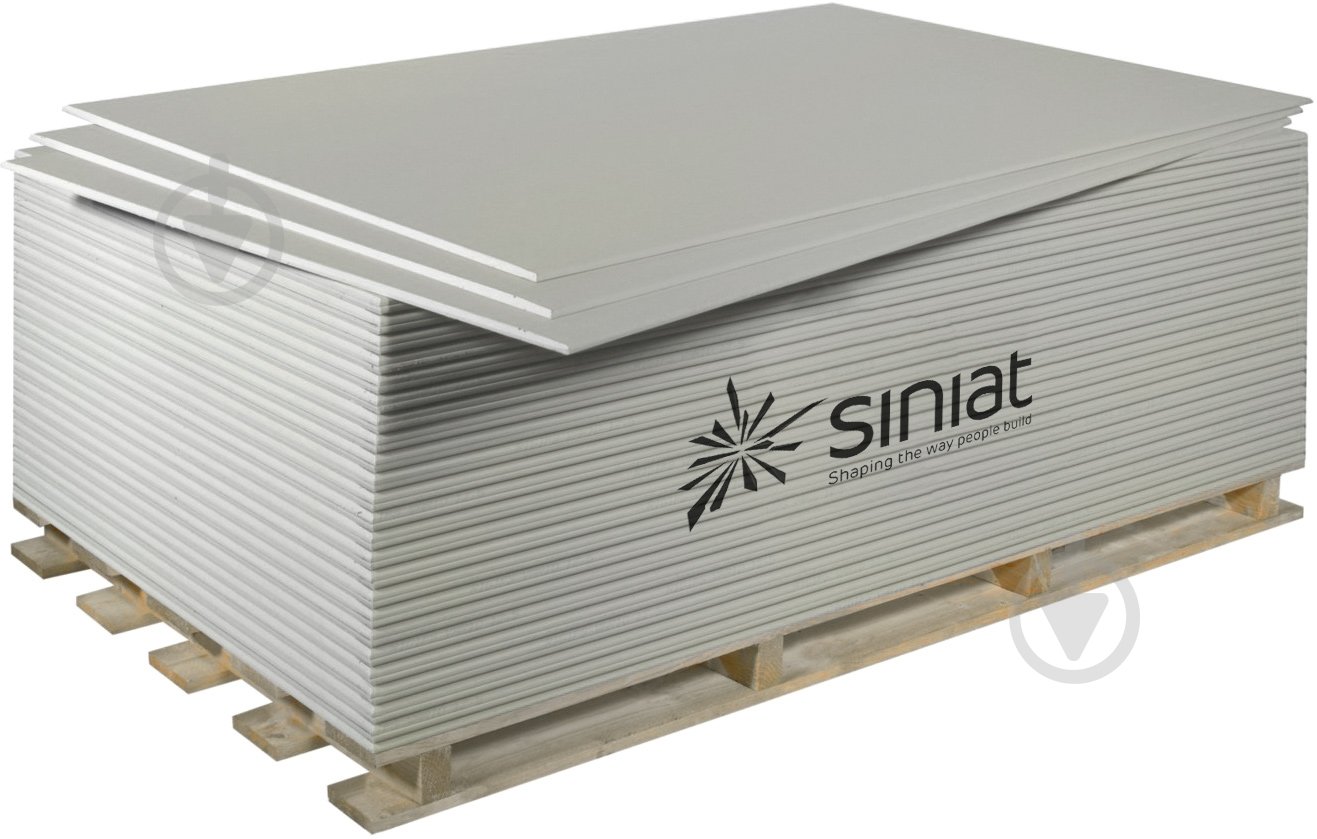 Гипсокартон обычный Plato 1500x600x12,5 мм - фото 1 Гипсокартон обычный Plato 1500x600x12,5 мм - фото 1