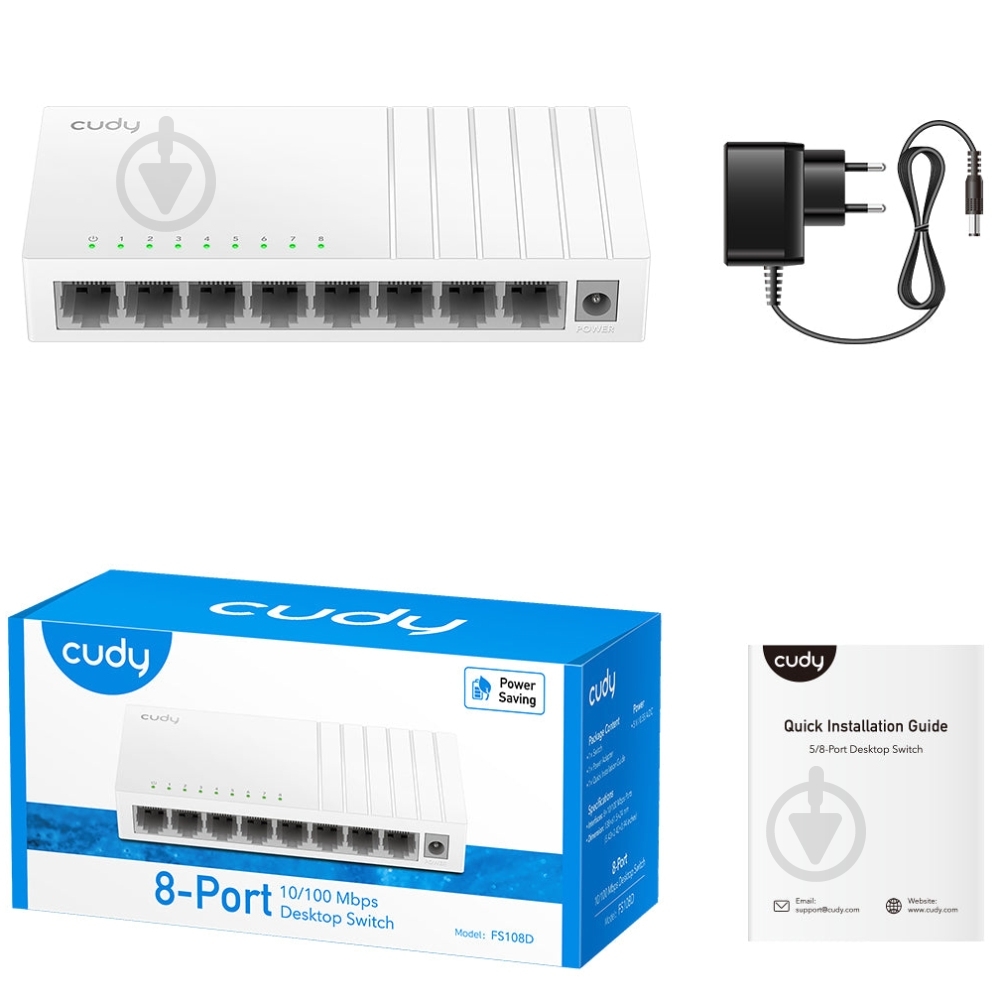 Комутатор Cudy FS108D - фото 3