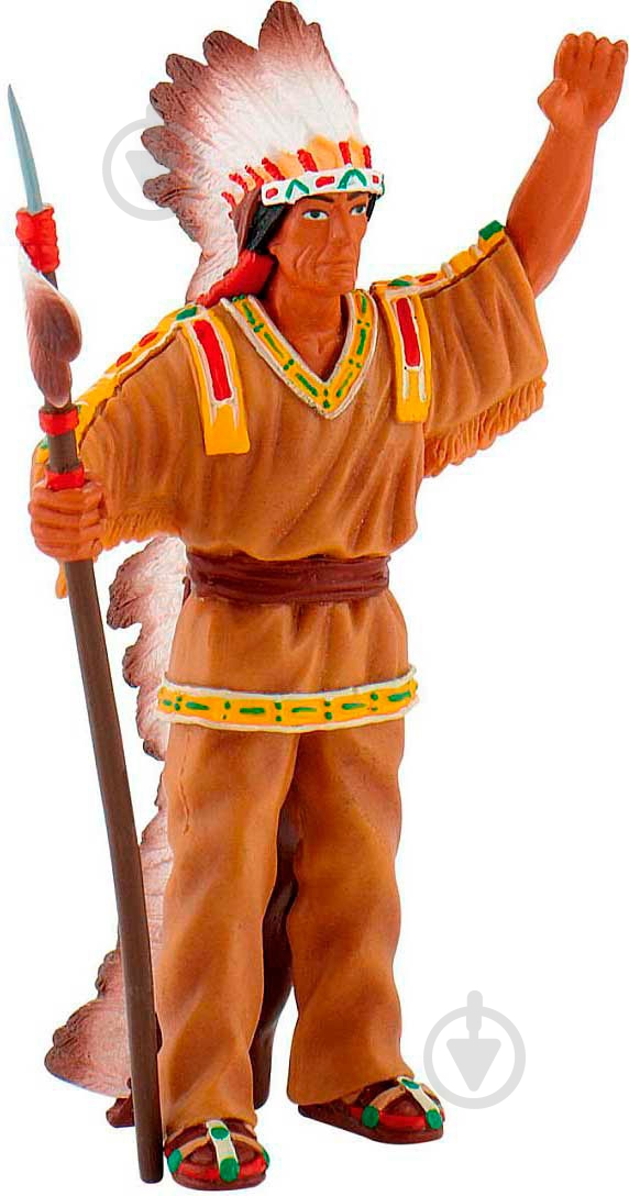 Фигурка Bullyland Индеец-вождь 80677 - фото 1