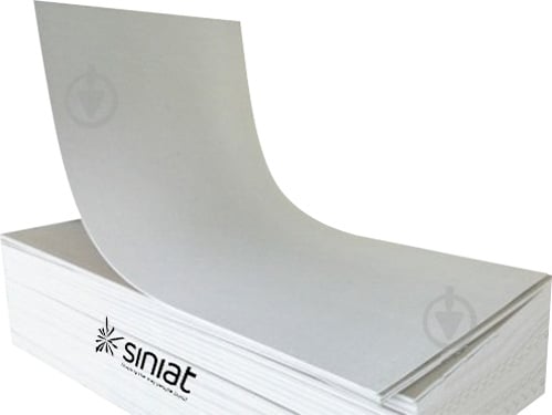 Гіпсокартон звичайний Plato Siniat 1200x500х6,5 мм 0,6 кв. м - фото 1