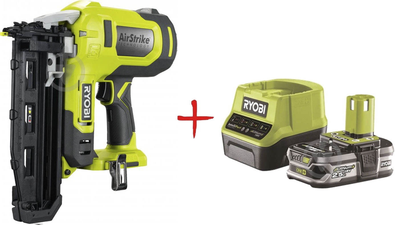 Степлер аккумуляторный RYOBI ONE+ R18GN18-125S - фото 1 Степлер аккумуляторный RYOBI ONE+ R18GN18-125S - фото 1