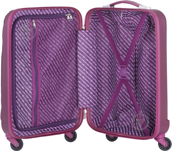 Чемодан CarryOn Wave (S) 35 л баклажан 502247-S - фото 4