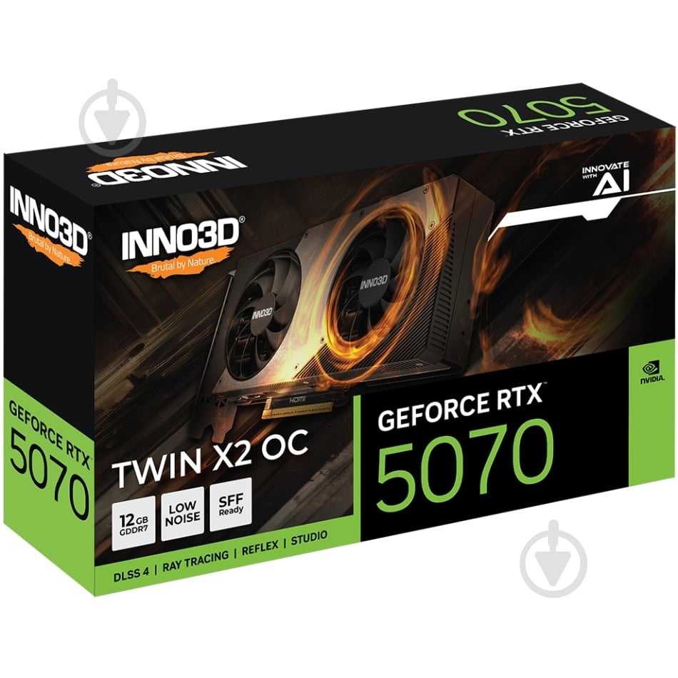 Відеокарта Inno3D GeForce RTX 5070 12GB GDDR7 192bit (N50702-12D7X-195064N) - фото 3 Відеокарта Inno3D GeForce RTX 5070 12GB GDDR7 192bit (N50702-12D7X-195064N) - фото 3