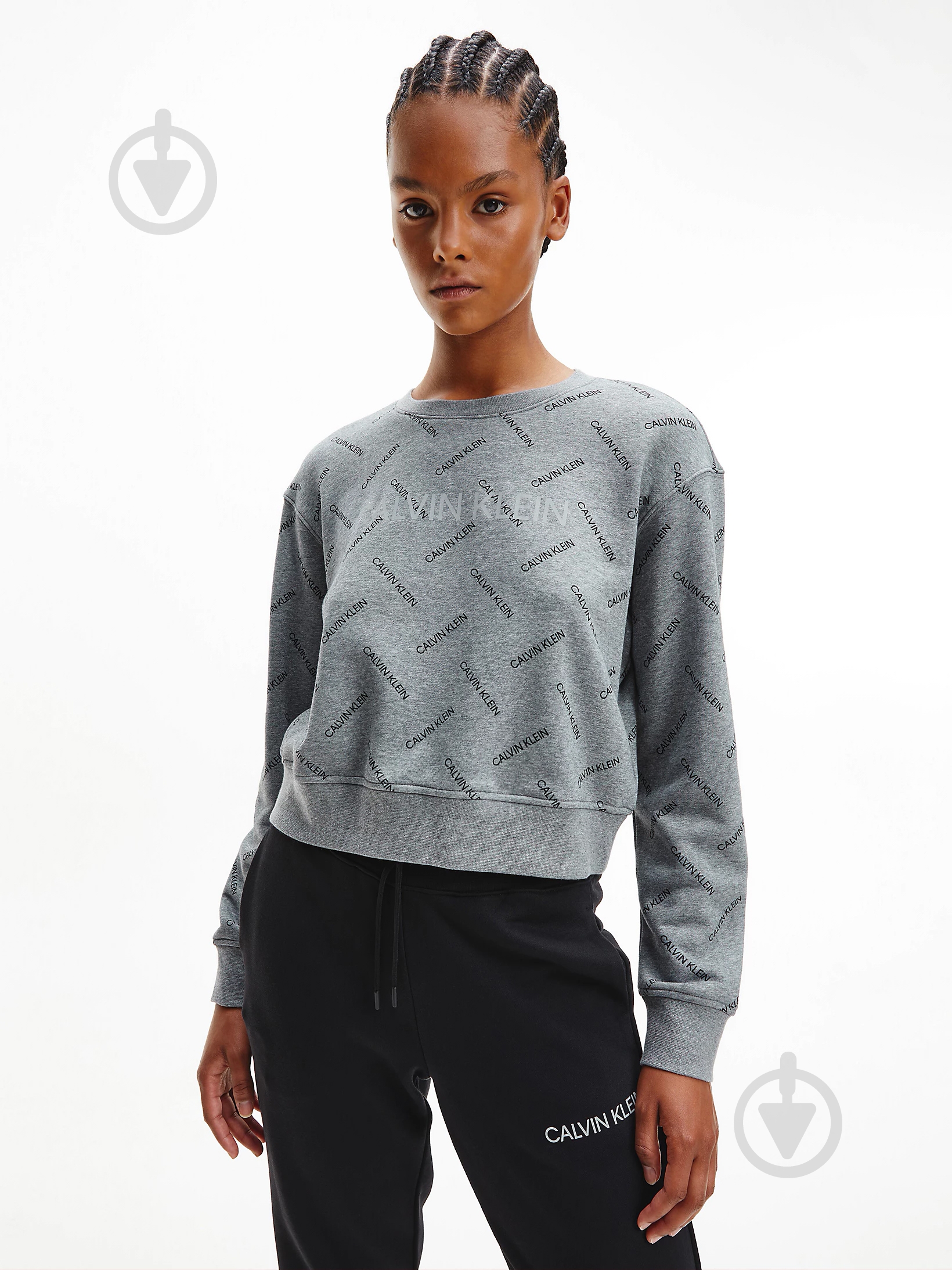 Свитшот Calvin Klein Performance 00GWF1W314-030 р. M серый - фото 1