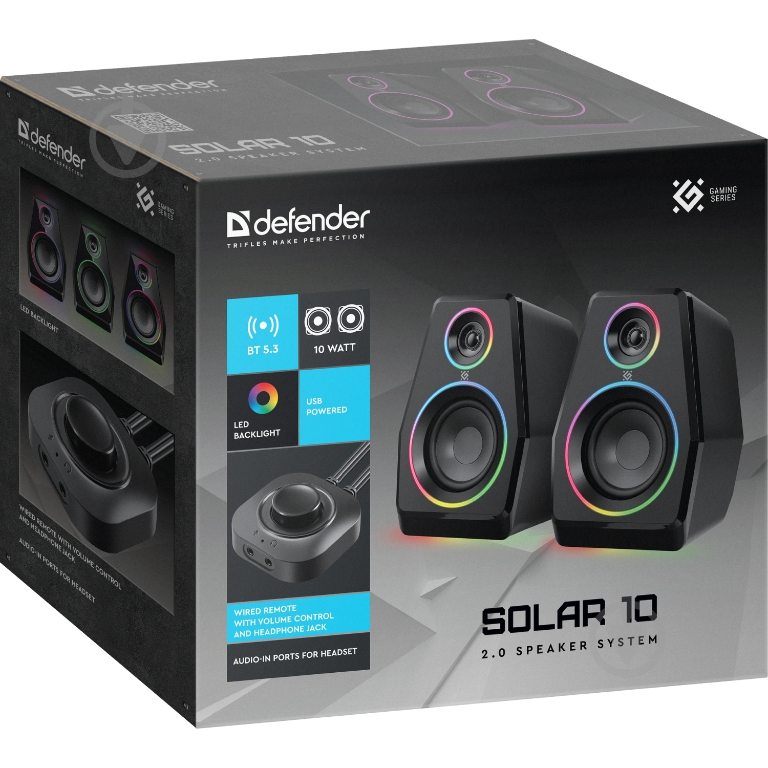 Колонки Defender Solar 10 2.0 black (65940) - фото 8