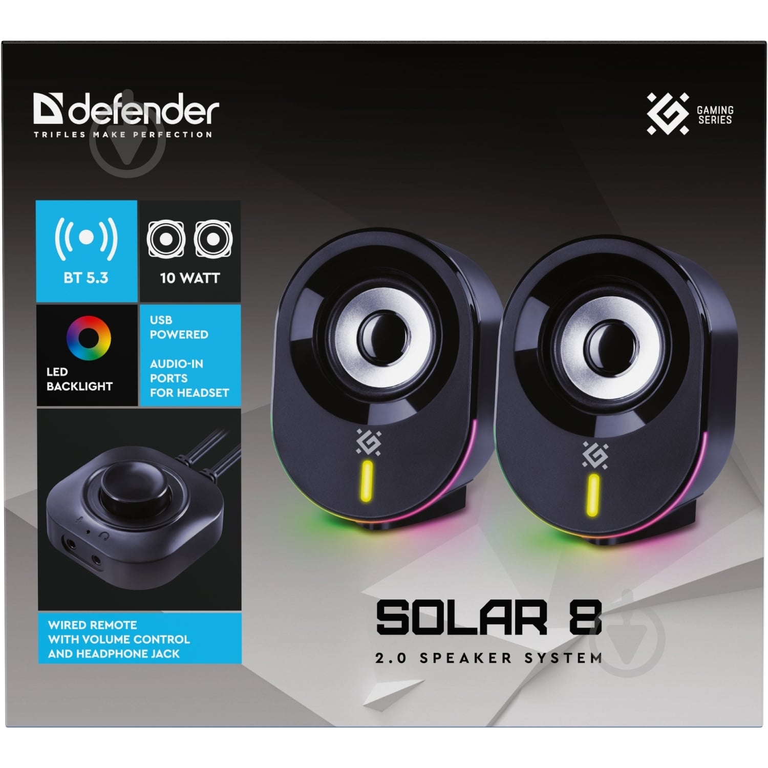 Колонки Defender Solar 8 2.0 black (65938) - фото 7