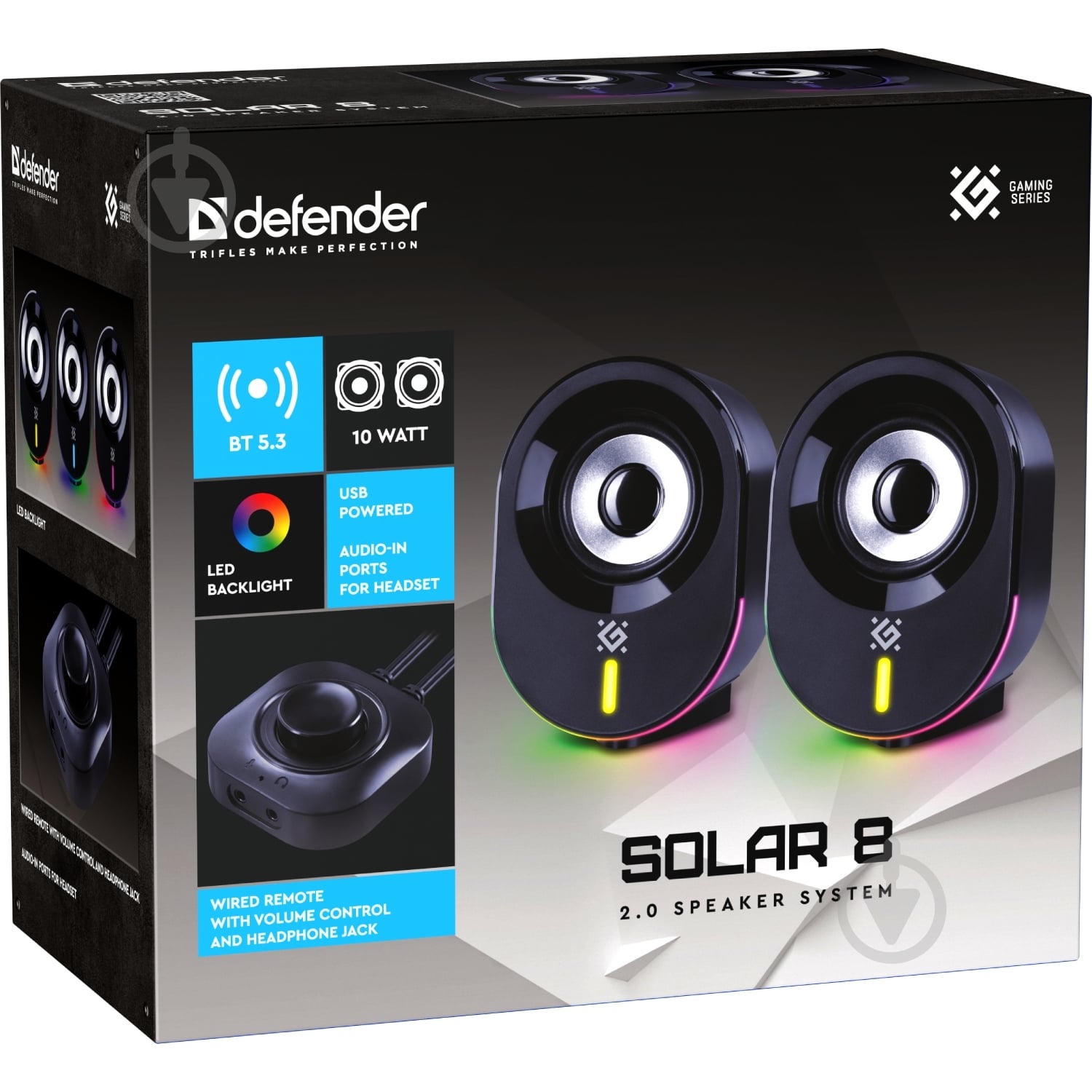 Колонки Defender Solar 8 2.0 black (65938) - фото 8