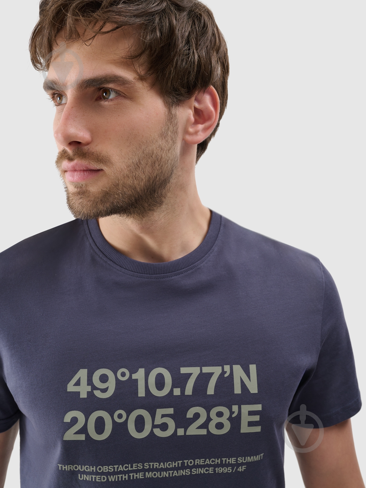 Футболка 4F 4FWSS25TTSHM2209-22S р.S серый - фото 2