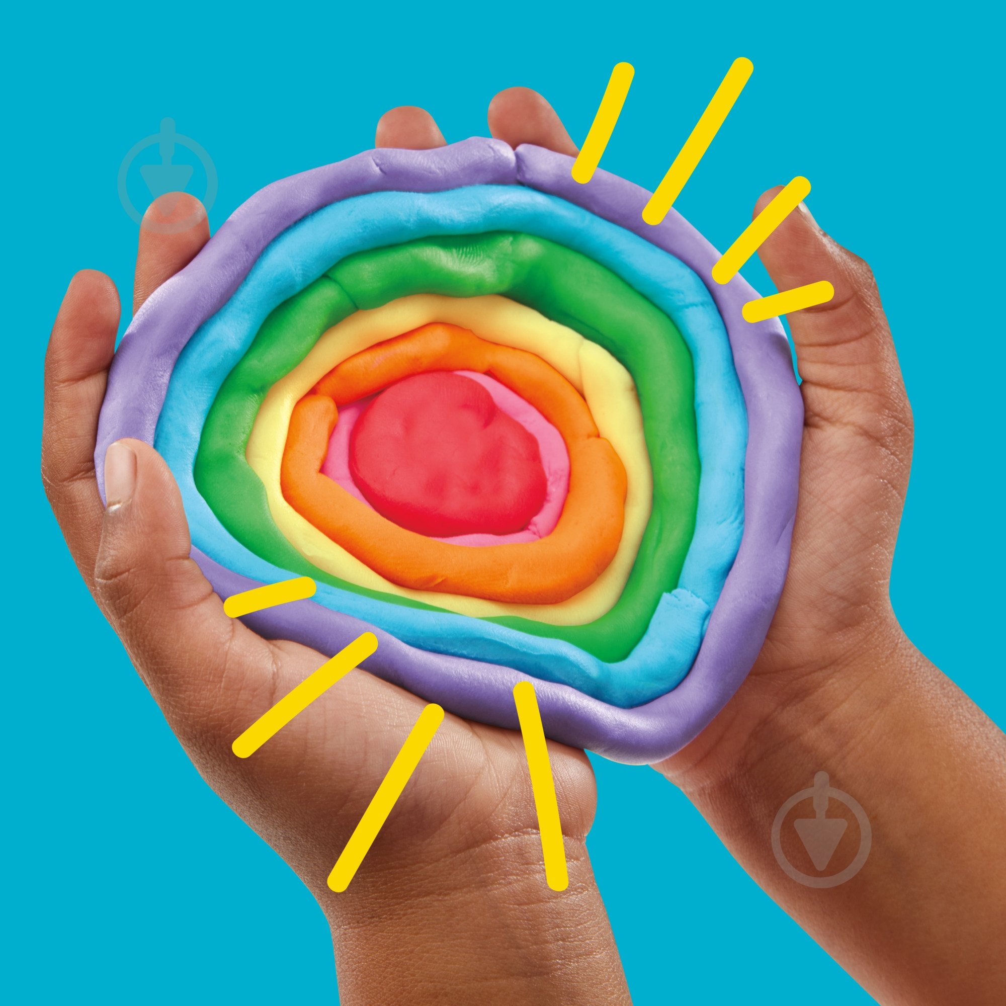 Набір маси для ліплення Play-Doh Райдужні сюрпризи 50 баночок G1761 - фото 3 Набір маси для ліплення Play-Doh Райдужні сюрпризи 50 баночок G1761 - фото 3