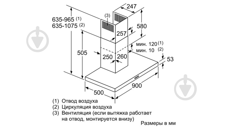 Вытяжка Bosch DWB96DM50 - фото 10