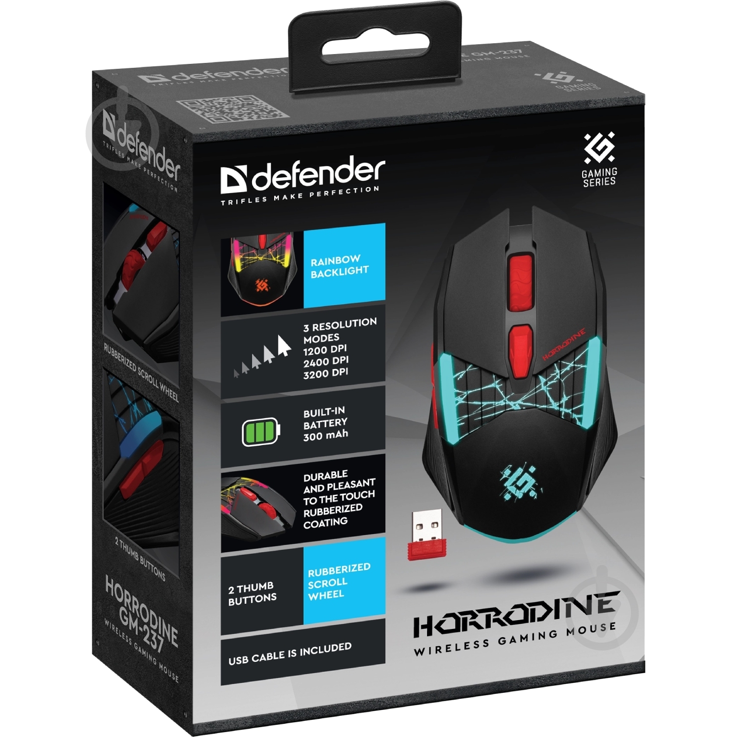 Мышь Defender Horrodine GM-237 black (52237) - фото 6