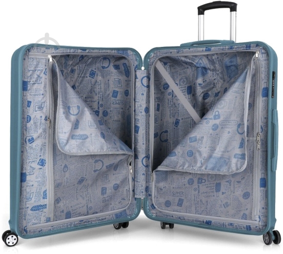 Чемодан Gabol Clever (L) 100 л бирюзовый 118947018 - фото 9