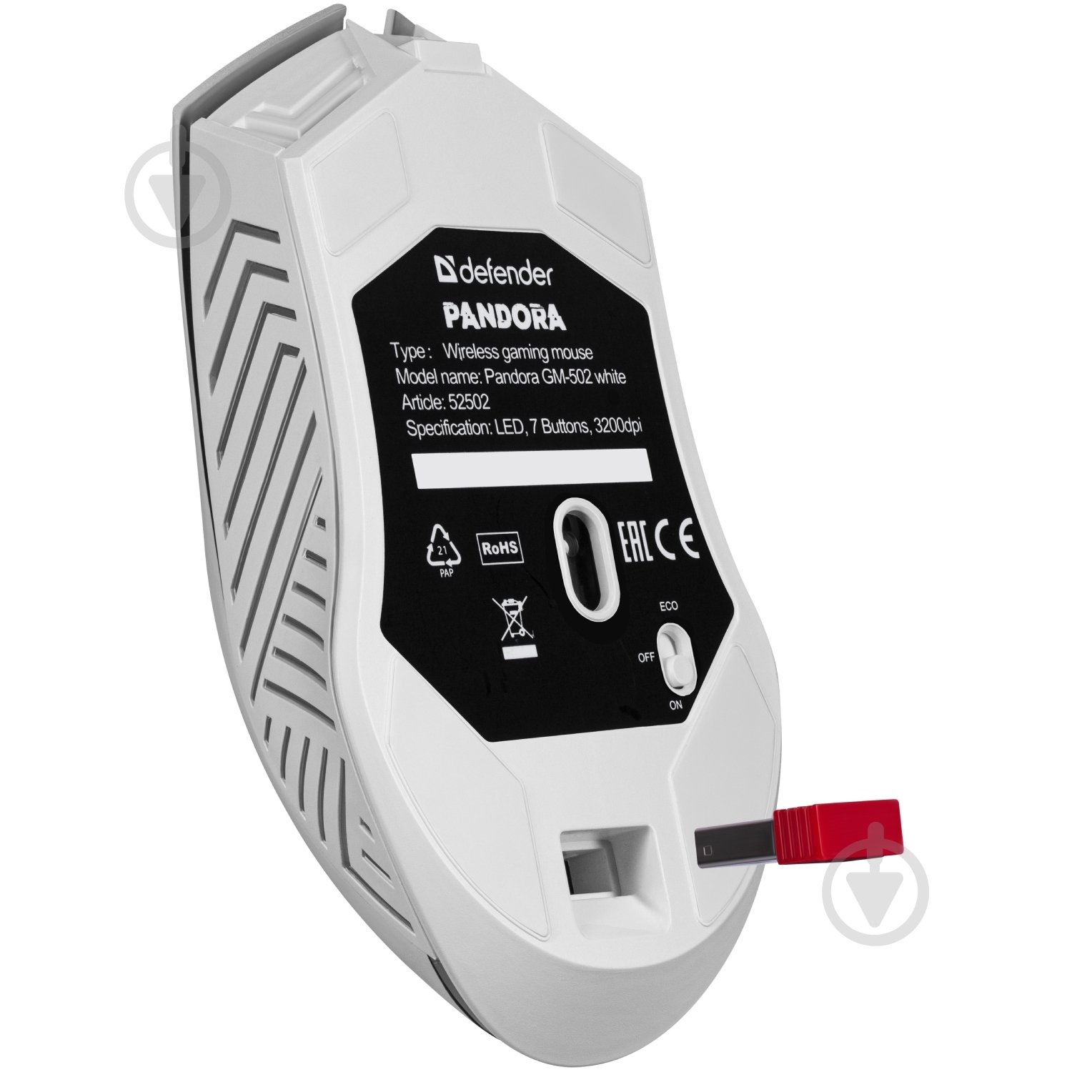 Мышь Defender Pandora GM-502 white (52502) - фото 5 Мышь Defender Pandora GM-502 white (52502) - фото 5