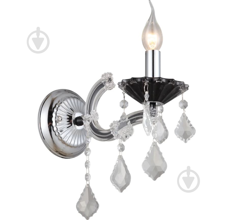 Бра Altalusse 1x40 Вт E14 INL-1148W-01 Black & Chrome - фото 1 Бра Altalusse 1x40 Вт E14 INL-1148W-01 Black & Chrome - фото 1