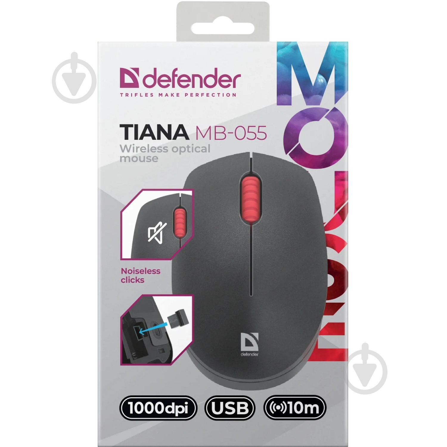 Мышь Defender Tiana MB-055 black (52055) - фото 4