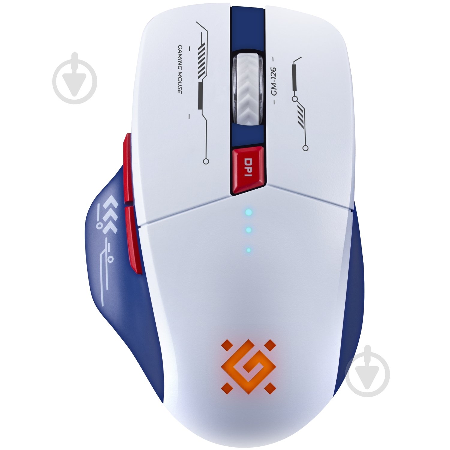 Мышь Defender Tisa GM-126 white/blue (52126) - фото 1
