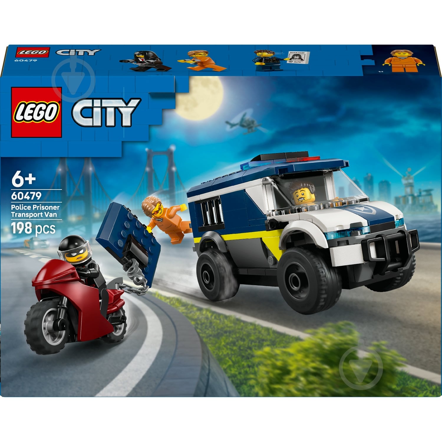 Конструктор LEGO City Поліцейський фургон для перевезення в'язнів 60479 - фото 1