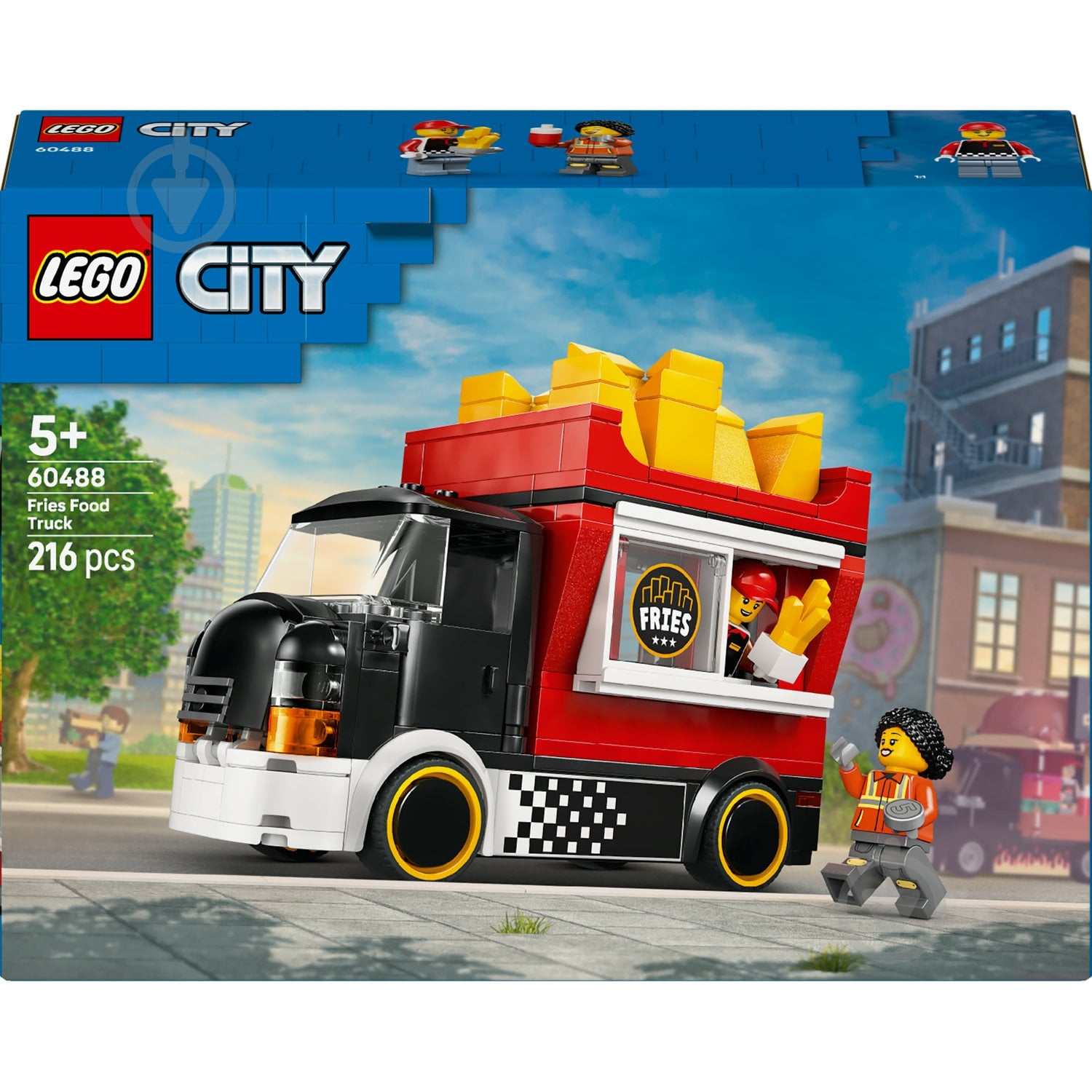 katsuro様*size140 ᐉ Конструктор LEGO City Вантажівка з картоплею фрі 60488 • Краща