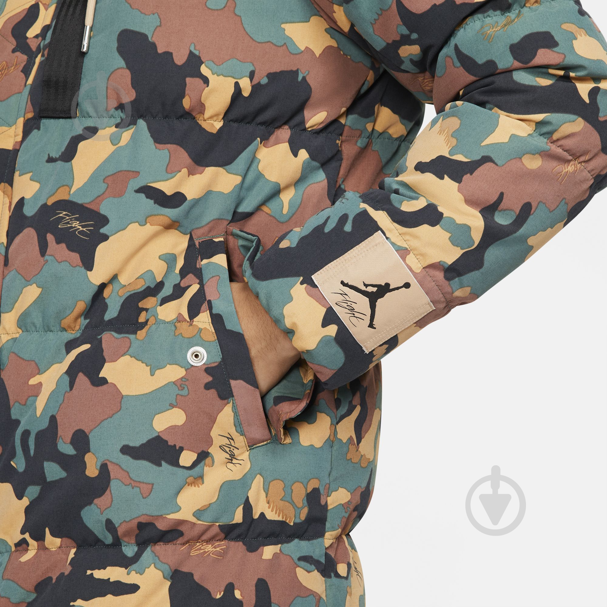 Куртка-парка чоловіча Jordan M J FLT HRTG AOP PARKA DC9679-333 р.L хакі - фото 4