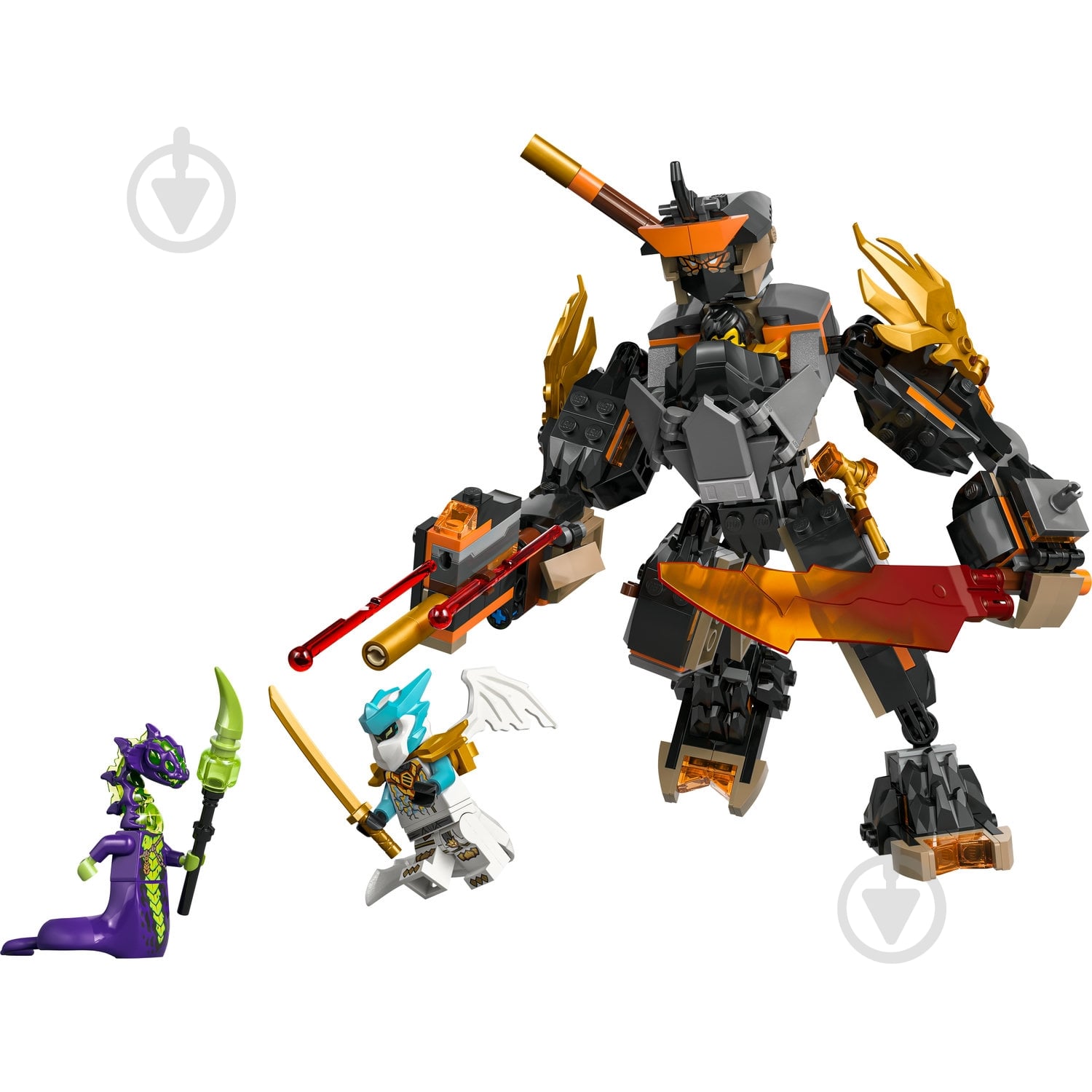 ᐉ Конструктор LEGO NINJAGO Робот Коула для миссии и Дракон Зейн