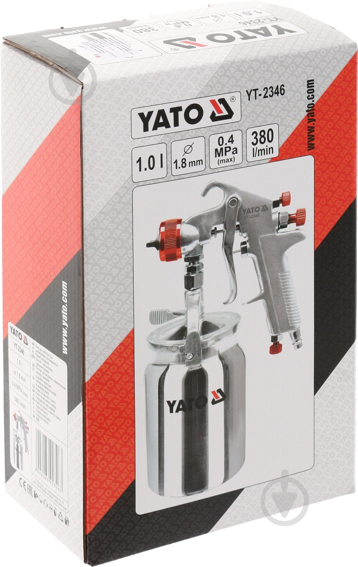 Краскораспылитель пневматический YATO YT-2346 - фото 3 Краскораспылитель пневматический YATO YT-2346 - фото 3