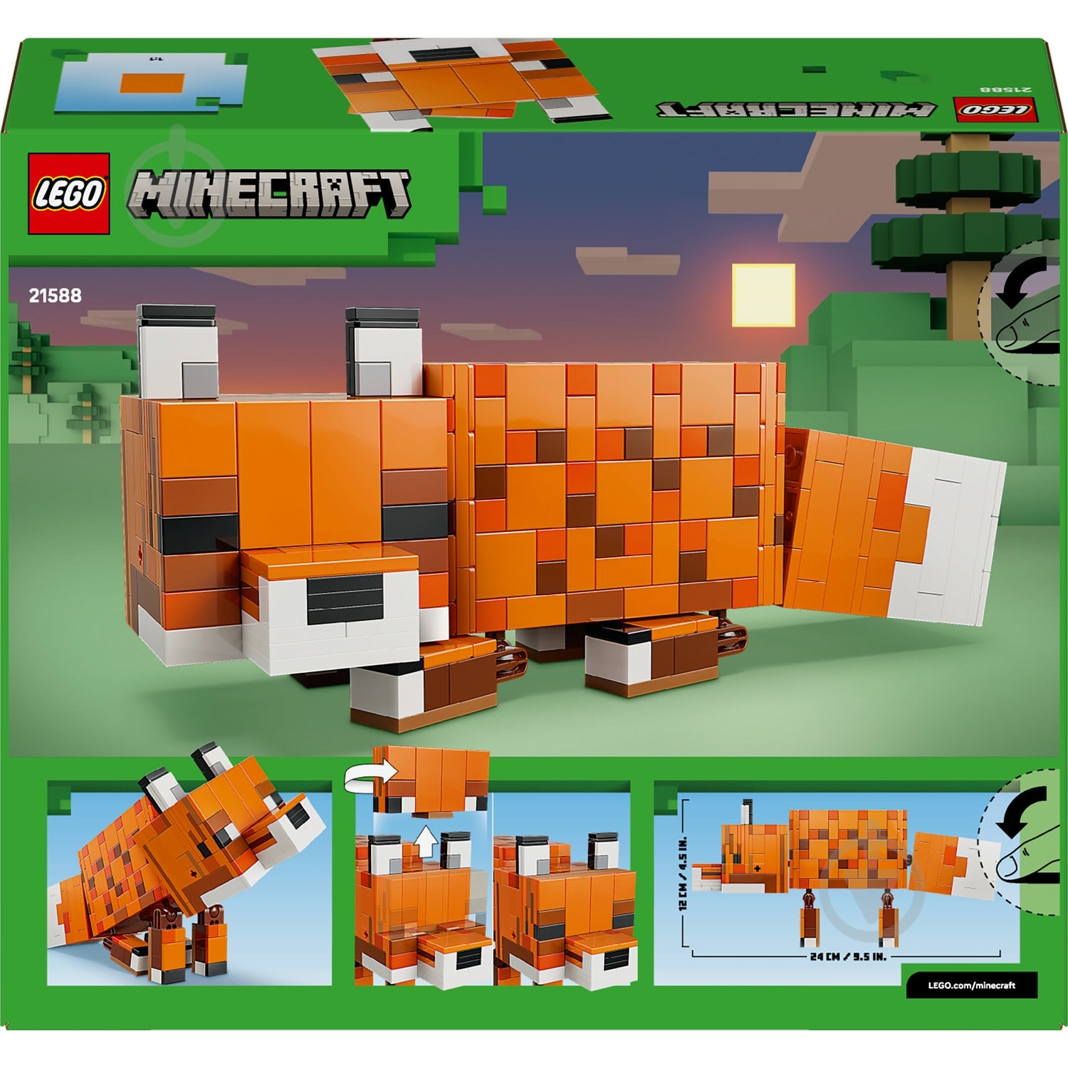 Конструктор LEGO Minecraft Лисиця 21588 - фото 2