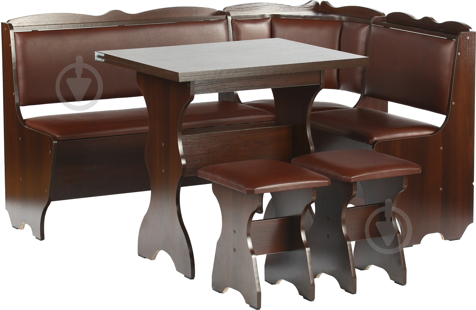 Уголок кухонный Лорд орех коричневый - фото 1