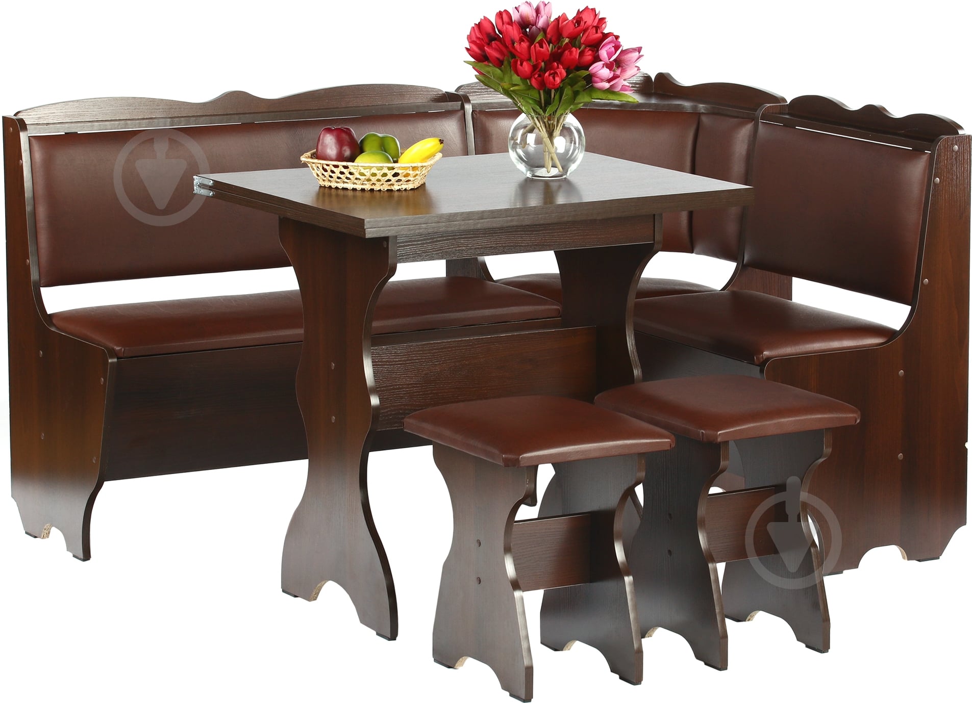 Уголок кухонный Лорд орех коричневый - фото 2