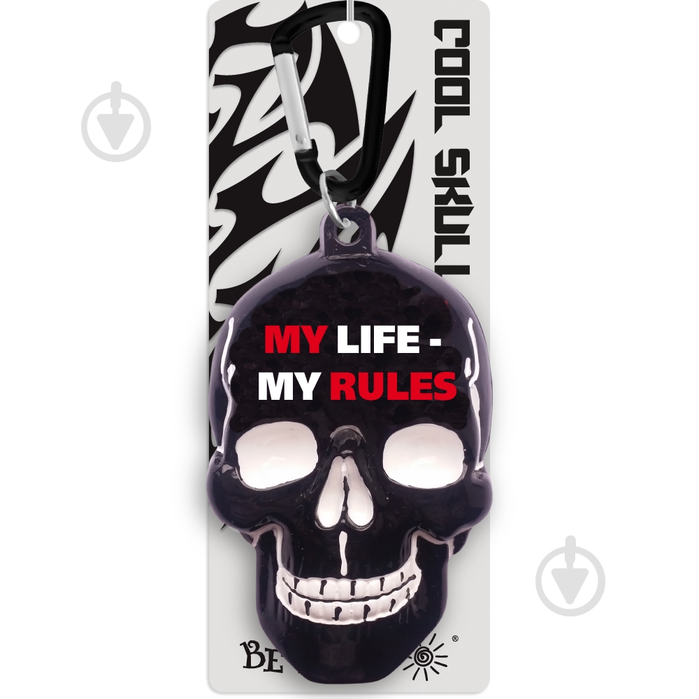 Брелок для ключей Be Happy Череп My life - My Ruls - фото 1 Брелок для ключей Be Happy Череп My life - My Ruls - фото 1