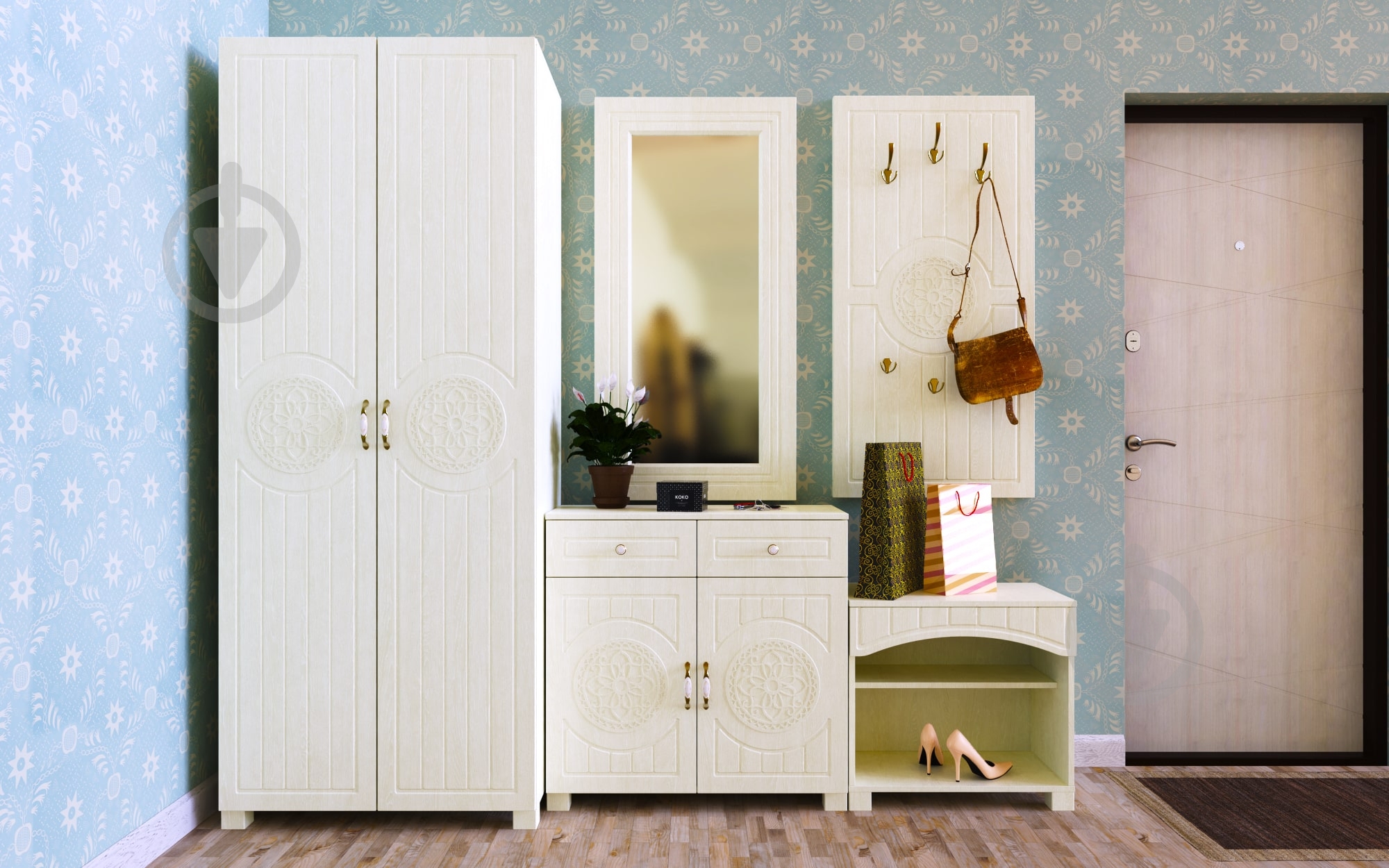 Тумба Art in Head Bоurbon 1 2д 2ш немо латте - фото 2 Тумба Art in Head Bоurbon 1 2д 2ш немо латте - фото 2