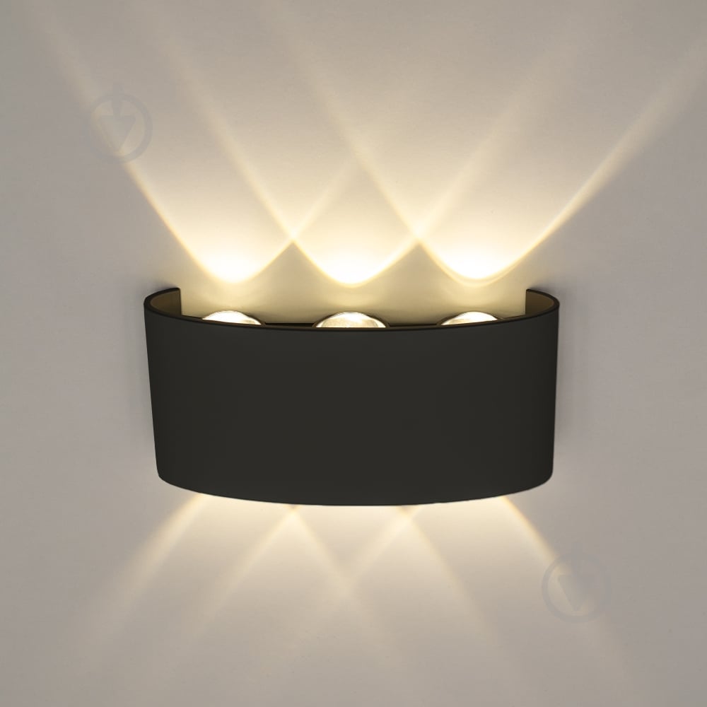 Светильник настенный Luminaria LED бра 6 Вт черный LINZA 6W BLACK - фото 2