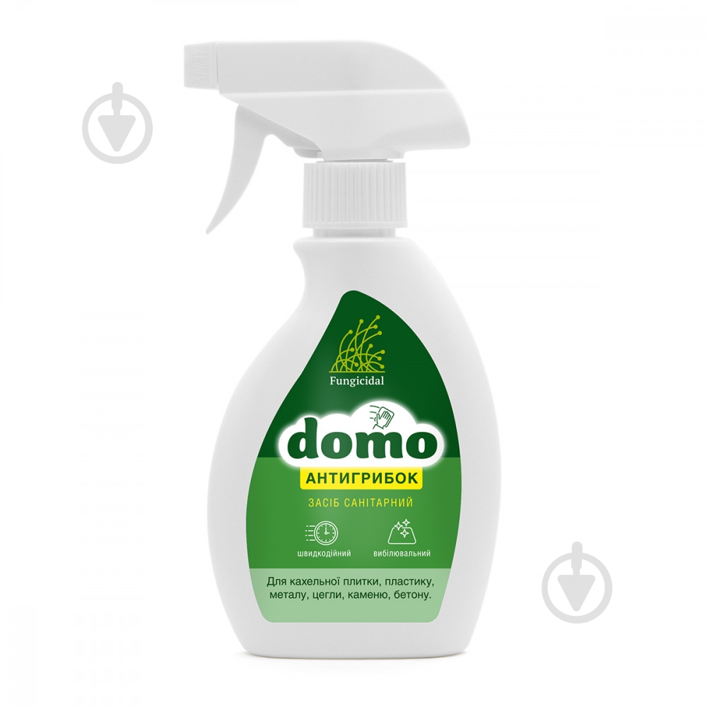 Засіб для видалення моху та зеленого нальоту Domo Антигрибок 250 мл - фото 1 Засіб для видалення моху та зеленого нальоту Domo Антигрибок 250 мл - фото 1