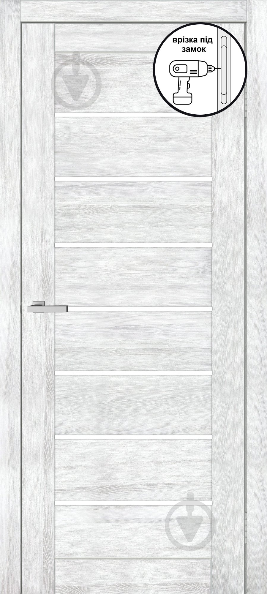 Дверне полотно ОМіС Lego 10 G (з фрезеруванням п/з 96/85) ПО 800 мм клен айс - фото 1 Дверне полотно ОМіС Lego 10 G (з фрезеруванням п/з 96/85) ПО 800 мм клен айс - фото 1