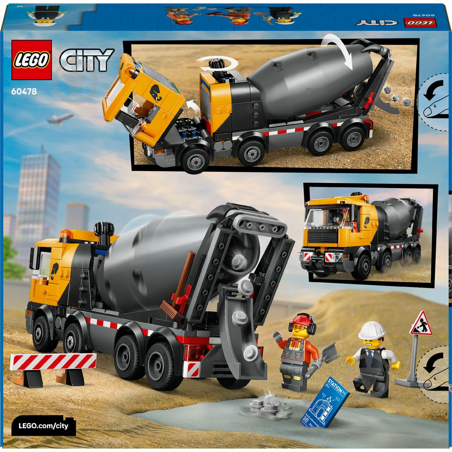 Конструктор LEGO City Бетоносмеситель 60478 - фото 2