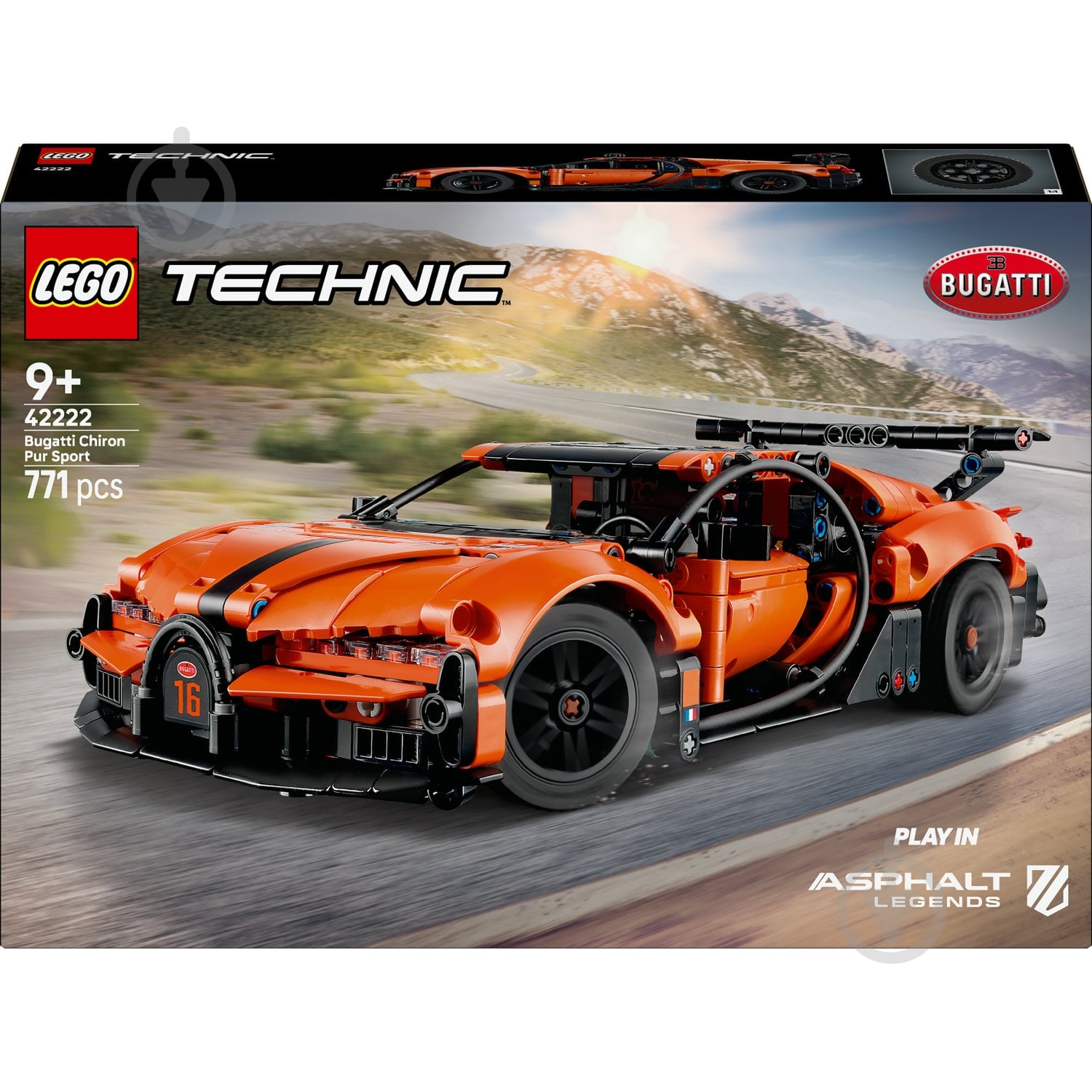 Конструктор LEGO Technic Гиперкар Bugatti Chiron Pur Sport 42222 - фото 1