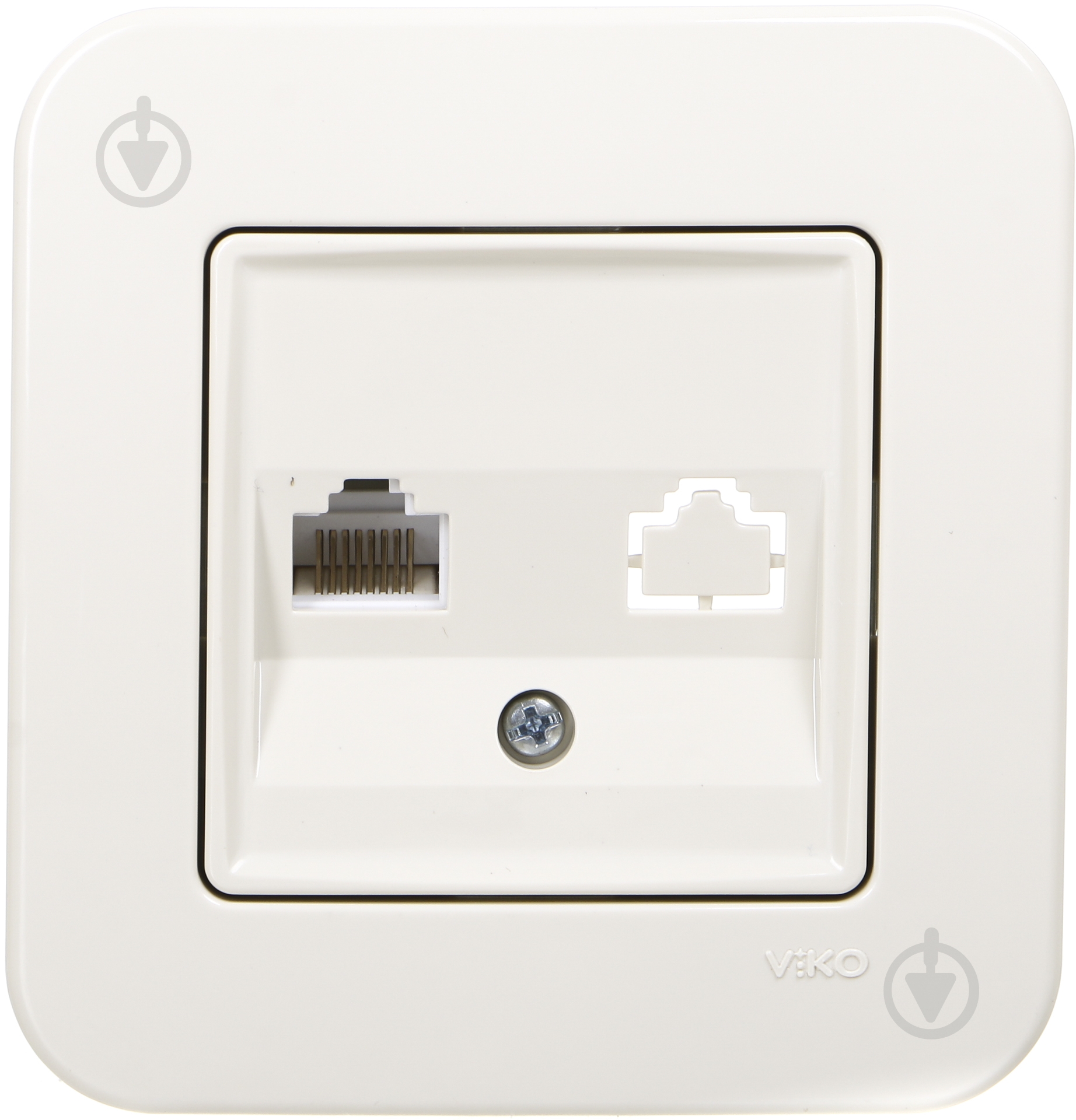 Розетка компьютерная Viko Rollina крем 90421032 - фото 1