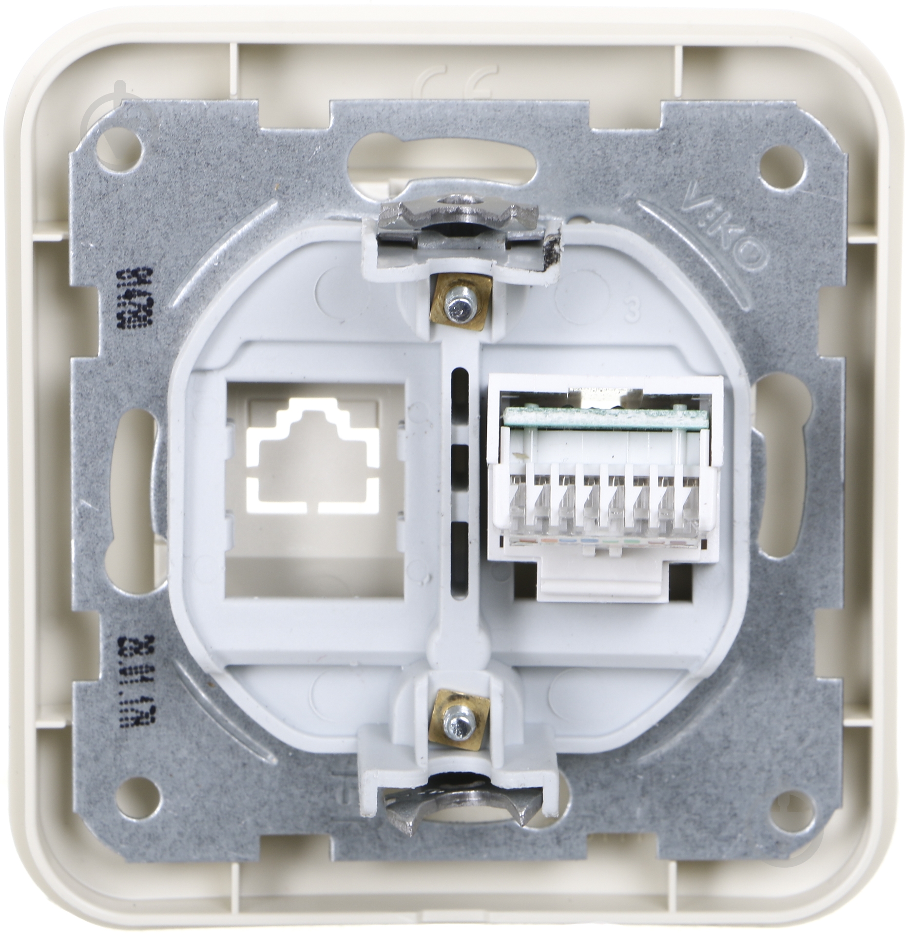 Розетка компьютерная Viko Rollina крем 90421032 - фото 3