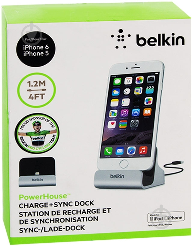 Док-станция Belkin Charge+Sync Mixit iPhone 5 Dock (F8J045bt) - фото 4