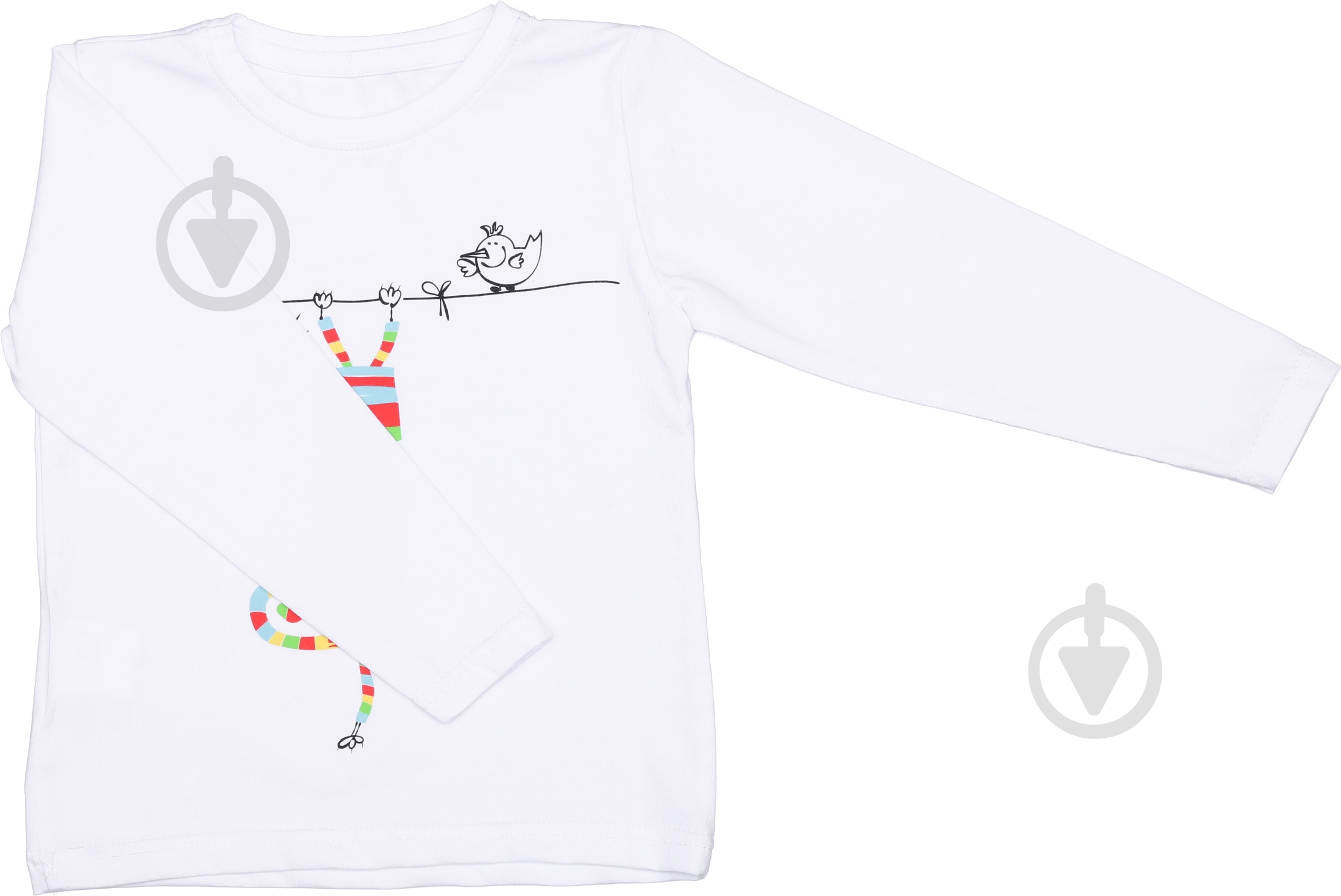 Реглан для девочки Luna Kids р.128 белый - фото 1 Реглан для девочки Luna Kids р.128 белый - фото 1